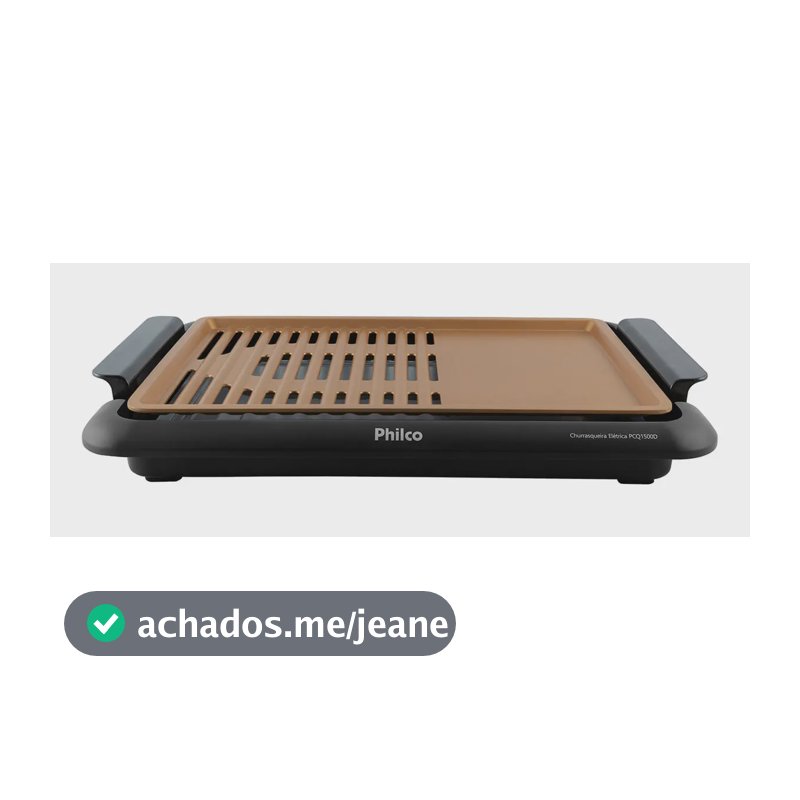 Churrasqueira Elétrica 1500w Pcq1500d Philco Cor Preto