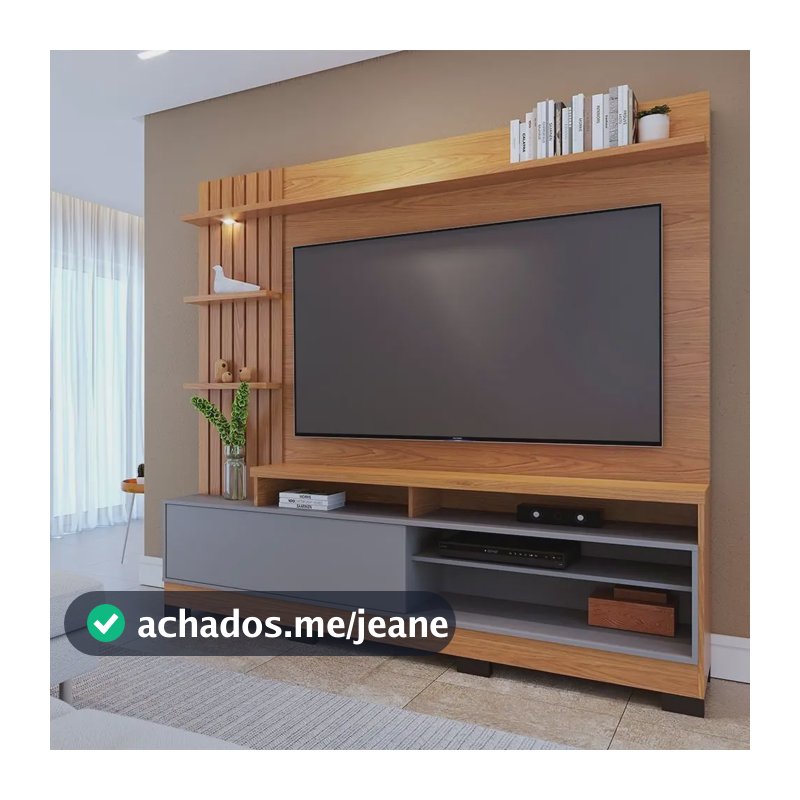 Estante Home Theater Para Tvs Até 65 Polegadas Com Led 1 Wt