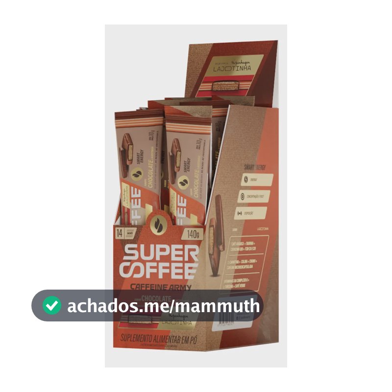 Supercoffee Lajotinha - Display To Go (140g) - Caffeine Army Chocolate Lajotinha