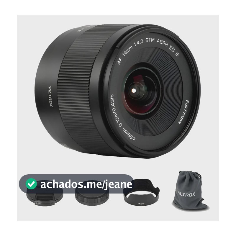 Lente Viltrox 14mm F4.0 Air Full Frame Sony E-mount Sony E Preto