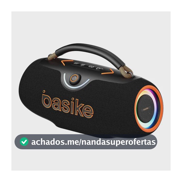 Caixa de Som Basike Ba-RAD321 Boombox Portátil 400W com Bluetooth e Rádio FM