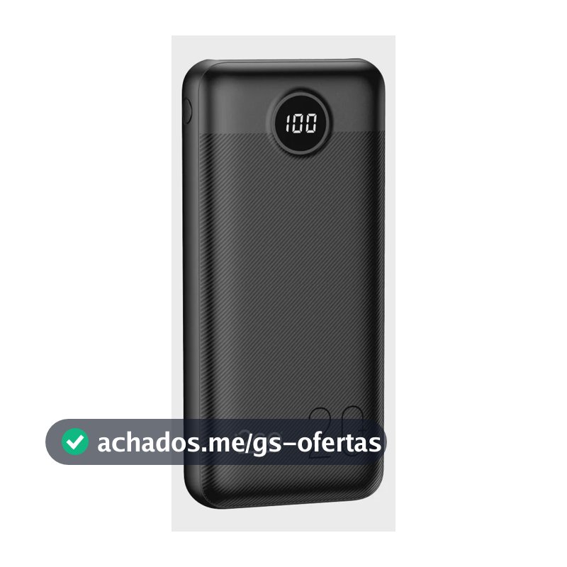 Carregador Portátil Power Bank Turbo i2GO 20000mah 20w Com Display Digital