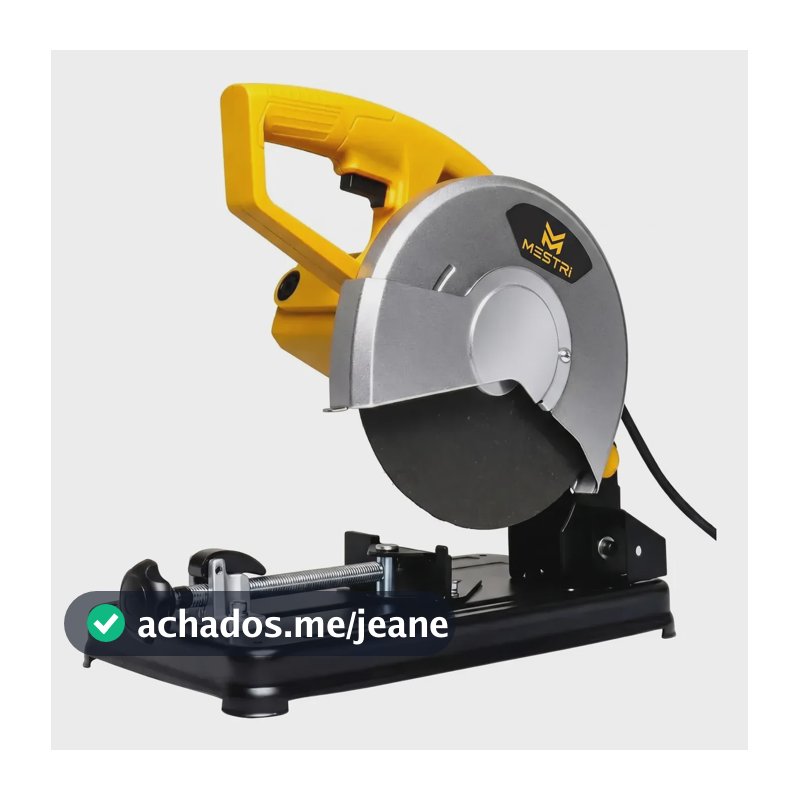 Serra Corte Rápida Policorte 8pol 1600w 205mm 5000rpm MESTRI M-313 Amarelo