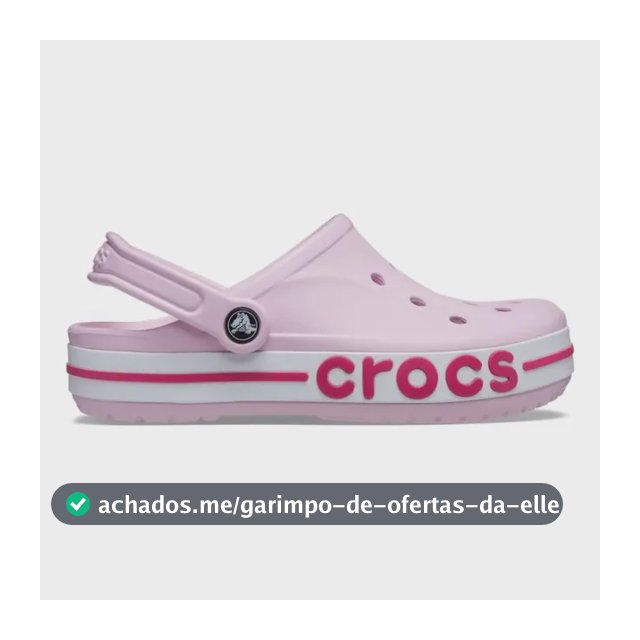 Sandália Crocs Bayaband Clog Ballerina Pink/candy Pink