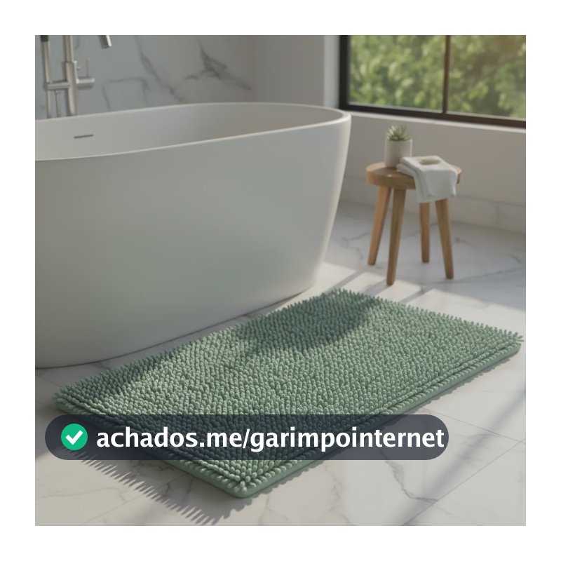 Kit 3 Tapete Bolinha Antiderrapante Banheiro 40x60cm Sortido Sortidas