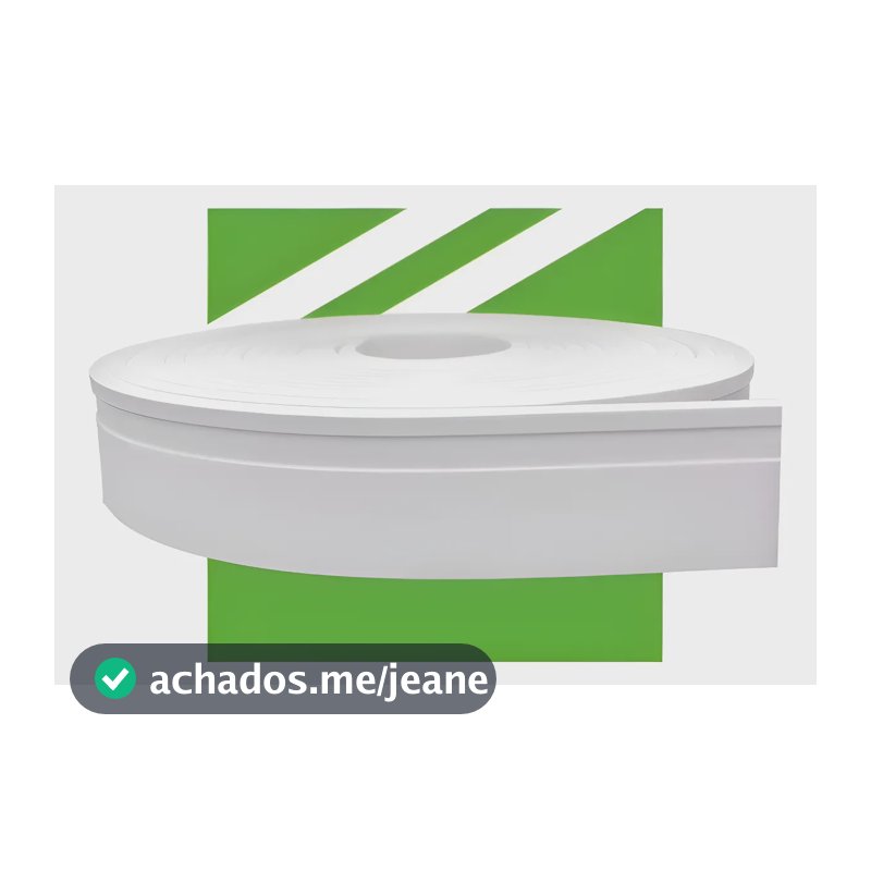 Rodapé Autocolante Eva Flexível Fosco 20m Meu Rodapé Branco