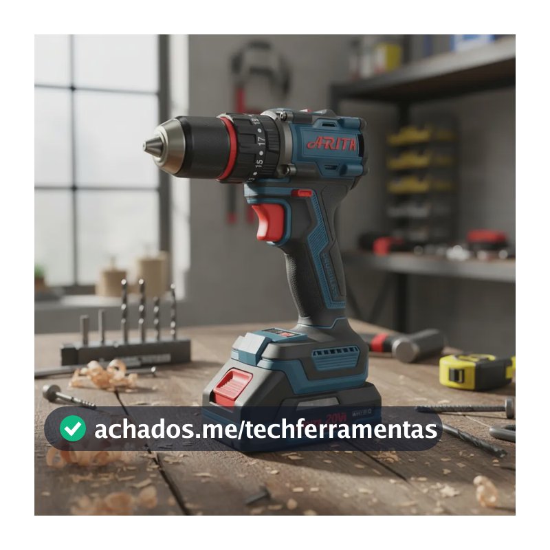 Furadeira E Parafusadeira De Impacto 2 Bat/ Arita Yp20-dr13a Azul-aço 127/220v