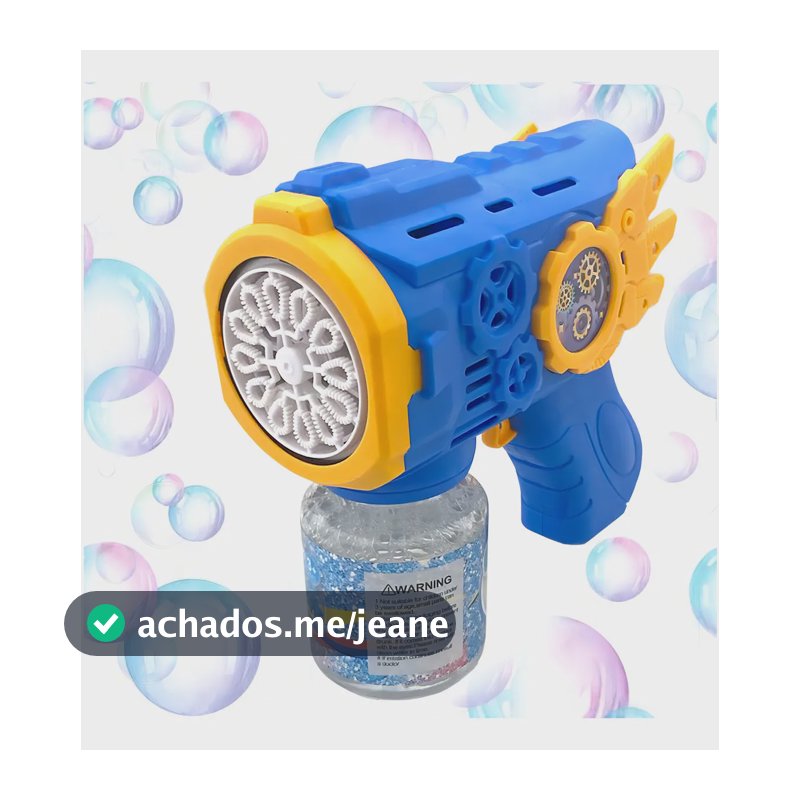 Brinquedo Bubble Gun Maquina Arminha Pistola Bolha De Sabão