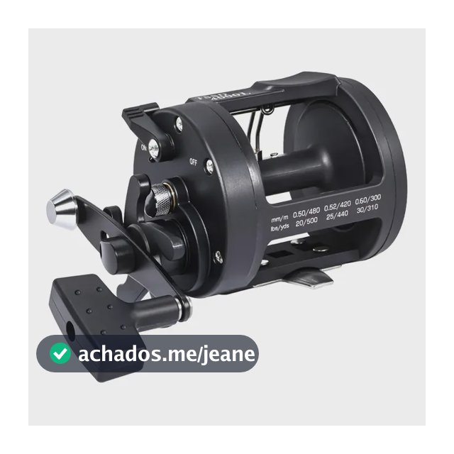 Carretilha Perfil Alto Suporta 20kg Para Pesca Marítima