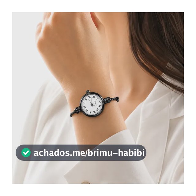 Relógio Bracelete Feminino Aço Inoxidável Torcido Mini Prata