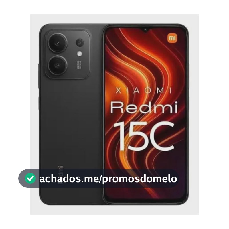 Celular Xiaomi Redmi15c 256gb Ram 8gb Rom 2026 Cor Preto