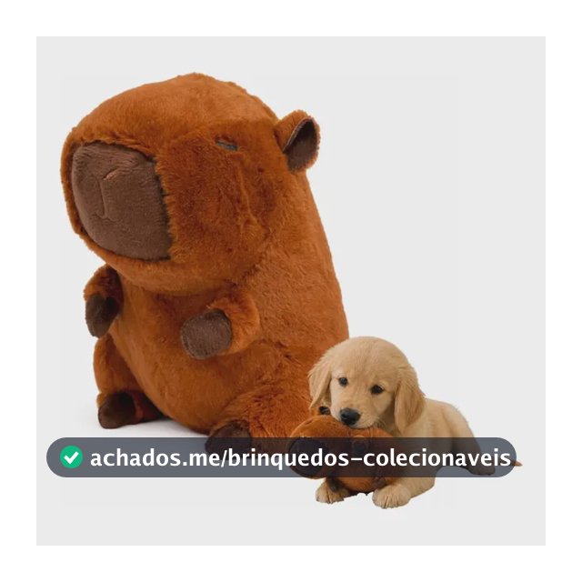 Brinquedo Para Cachorro Pelúcia Capivara Com Apito