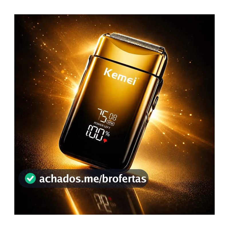 Barbeador Elétrico Shaver Tx10 Profissional 2h Bateria Sem Fio Bivolt Display Digital Acabamento Perfeito 3 Velocidades Máquina de barbear Barba Cabeça Homem