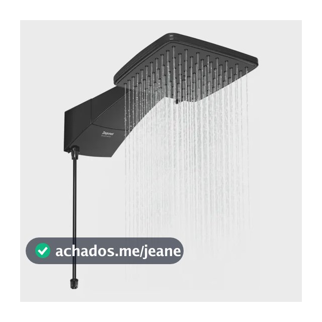 Ducha Chuveiro Elétrico Zagonel Quadratta 7700w Preto