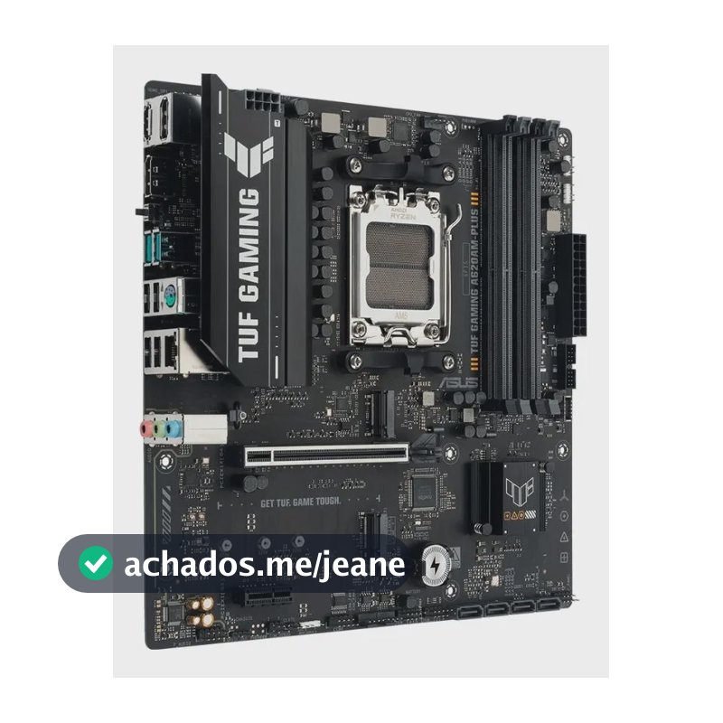 Placa Mãe Asus Tuf Gaming A620am-plus Amd Am5 Matx Ddr5 Preto