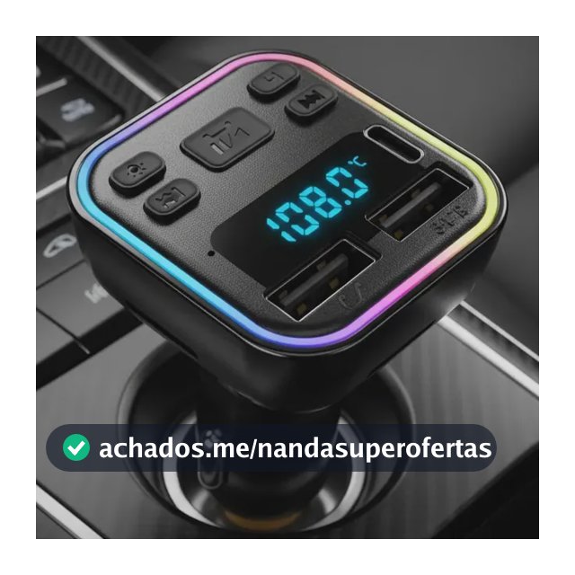 Adaptador Carregador Bluetooth Carro Transmissor Fm Tipo C