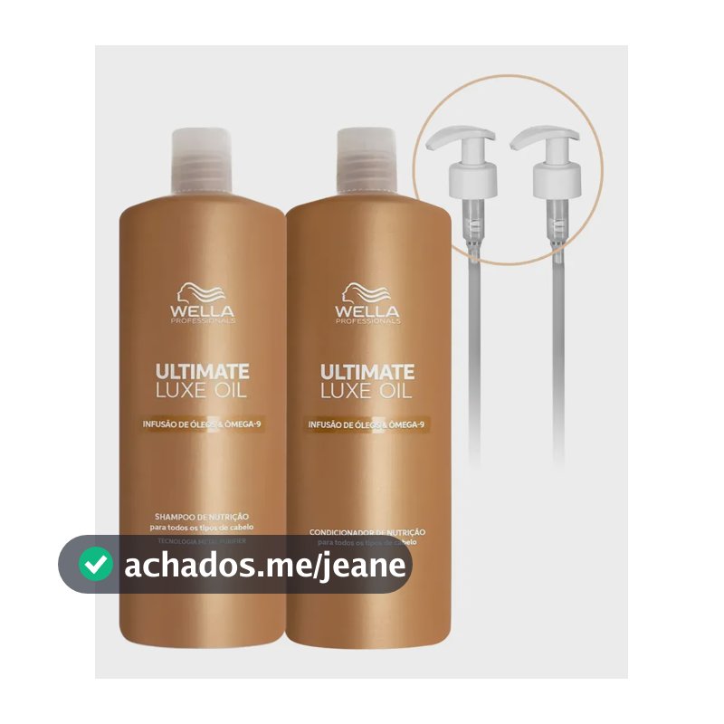 Kit Wella Professionals Ultimate Luxe Oil-nutrição E Maciez