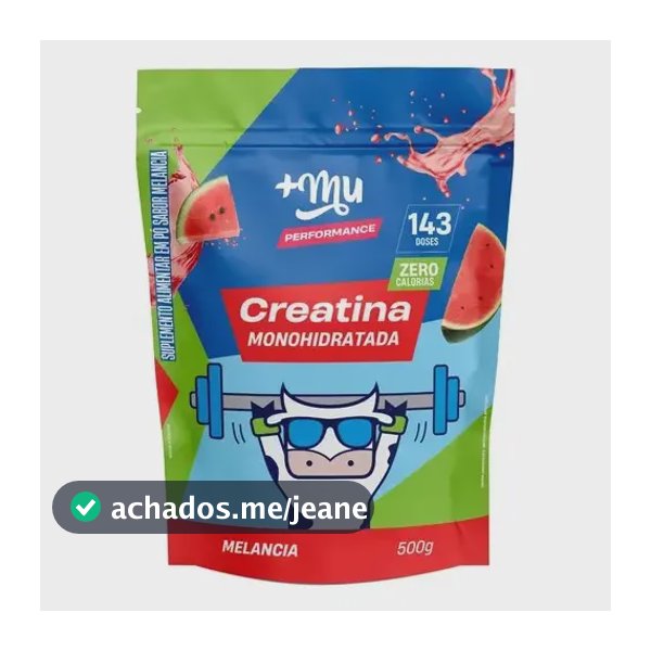 Creatina +Mu em pó sabor Melancia x 500g