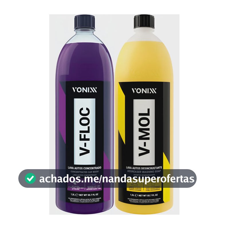 Kit Shampoo V-mol E  V-floc Vonixx 1,5