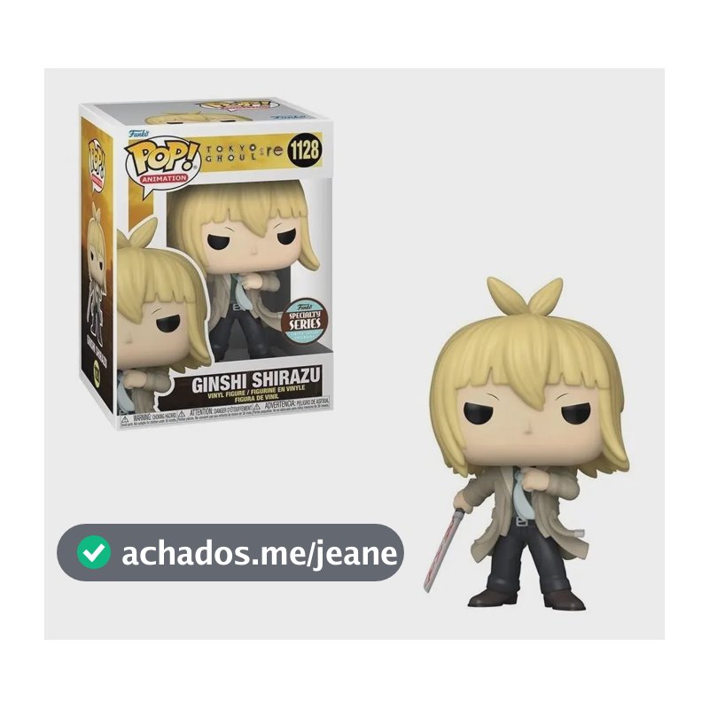 Boneco Funko Pop Tokyo Ghoul:re Ginshi Shirazu #1128 Exclusi