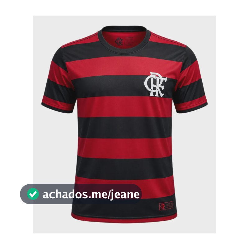 Camisa Flamengo  Masculina Listrada Rubro Negro Licenciada Vermelho/preto G