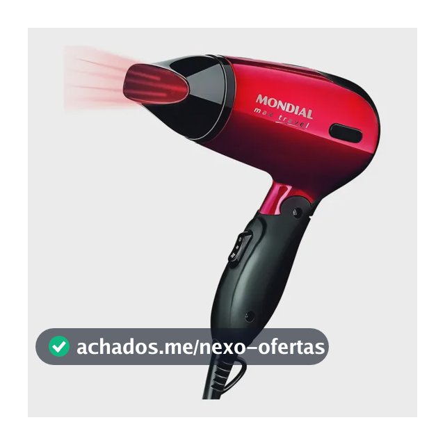 Secador de cabelo dobrável Mondial Max Travel 1200w Sc-10