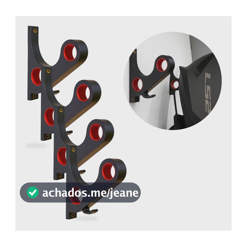 Kit 04 Suporte Pendurar Capacete Acessório Chave Parede