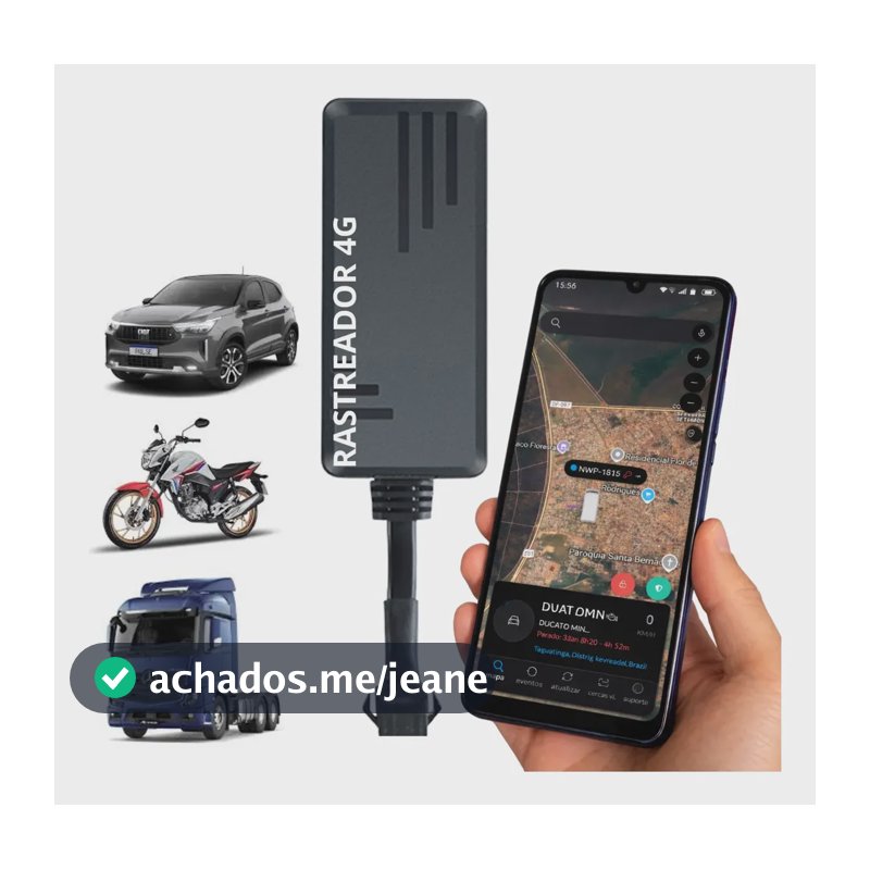Rastreador Veicular Gps 4g Tempo Real Com App Pra Carro Moto