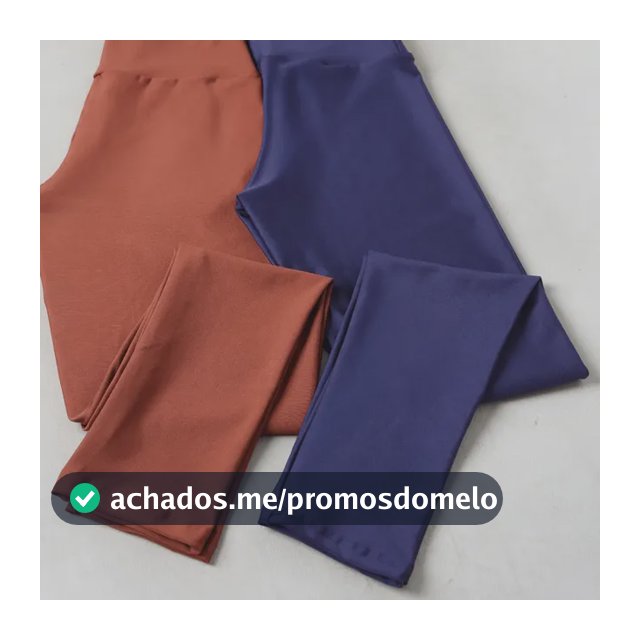 Kit 2 Legging Grossa Feminina Cintura Alta Fitness Academia