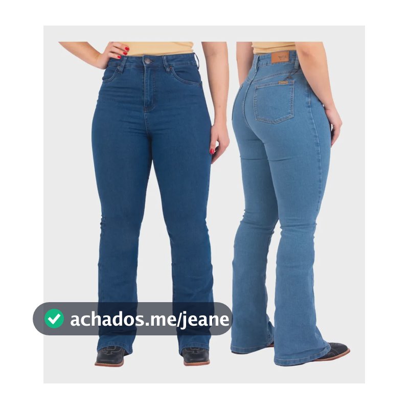 Kit 2 Calças Tassa Feminina Jeans Boot Cut Country Importada 1x Delavê 1x Stone 26eua 36br