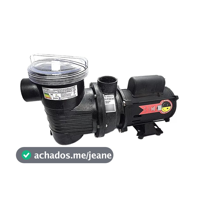 Motobomba Piscina Sibrape BPF 050 HE 1/2 CV Motor Weg