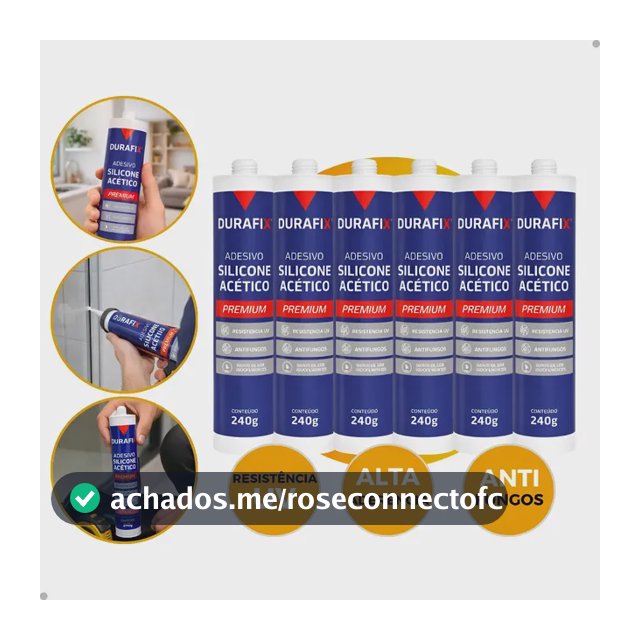 Silicone Acético Vedação Construção Vidro Box Profissional