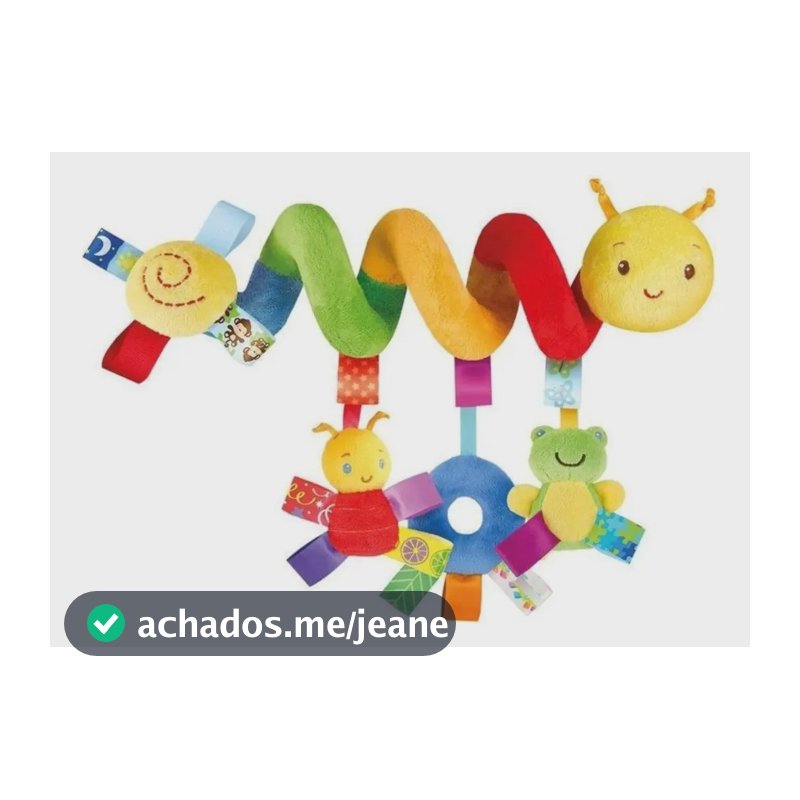 Mobile Sensorial Centopéia Espiral Para Carrinho Berço Bebê Centopéia