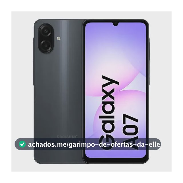 Samsung Galaxy A07 128gb 4gb Ram Preto