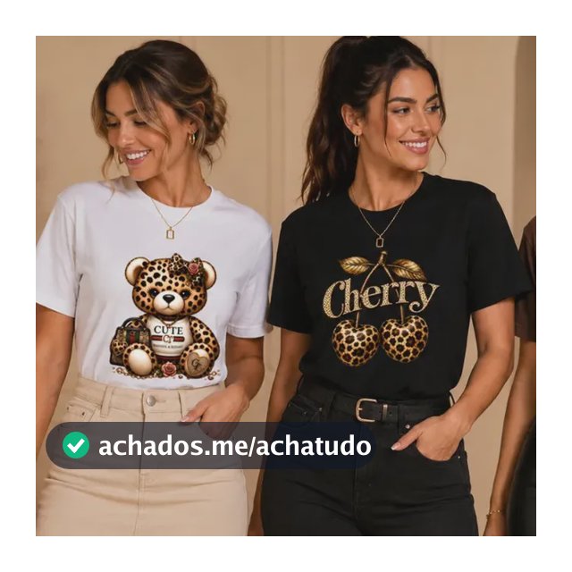 Kit 3 Camisetas T-shirt Feminina 100% Algodão Blusa Premium
