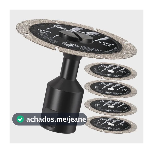 Conjunto De 5 Unidades De Mini Discos De Corte De Diamante M Preto