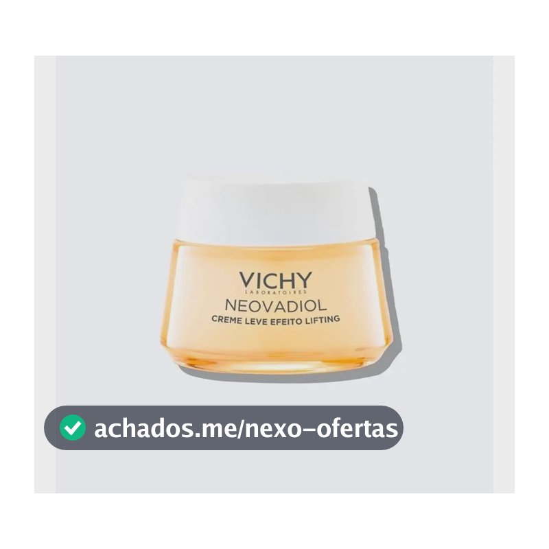 Creme Leve Efeito Lifting Vichy Neovadiol Menopausa 50g Momento de aplicação Dia Noite Tipo de pele Todo tipo de pele