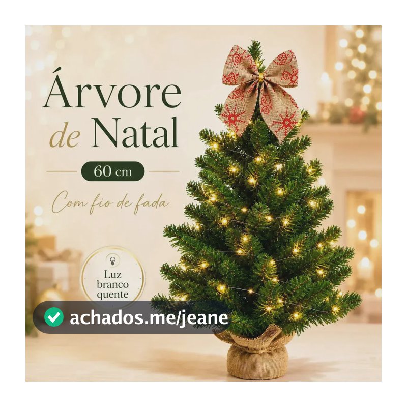 Arvore De Natal De Mesa Luxo Decorada Cheia Pinheiro Premium Tradicional Enfeitado Enfeite Decoração Natalina 60cm - Petite Flô