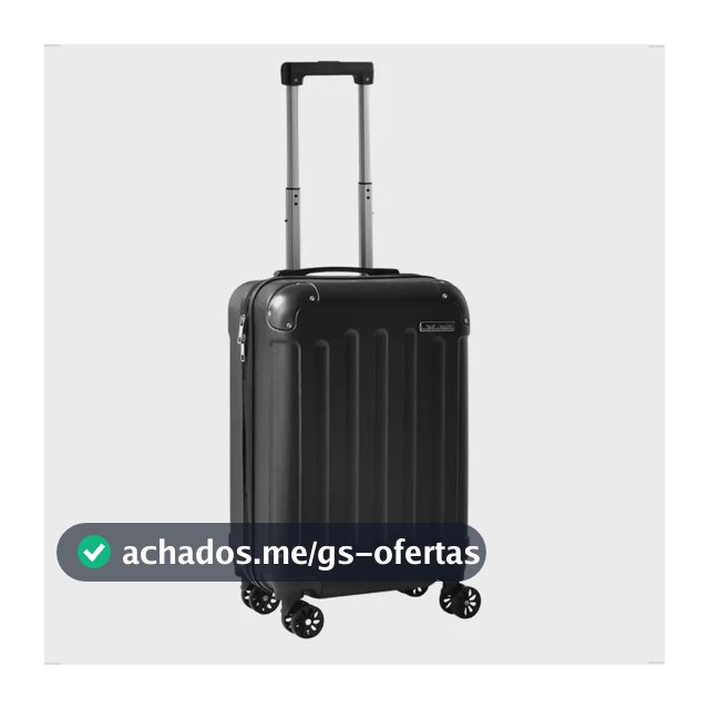 Mala De Viagem Bordo Mão Pequena 10kg Abs Cadeado 360