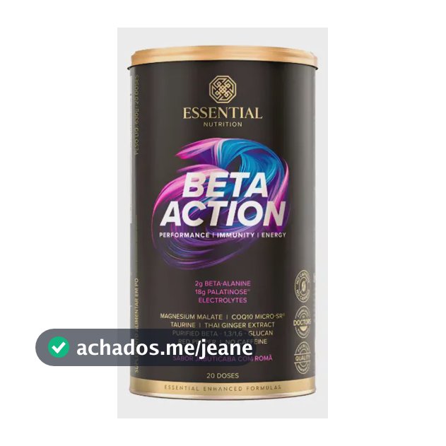 Pré Treino Beta Action - Nitrato - Essential Nutriton (630g) Jabuticaba Com Romã