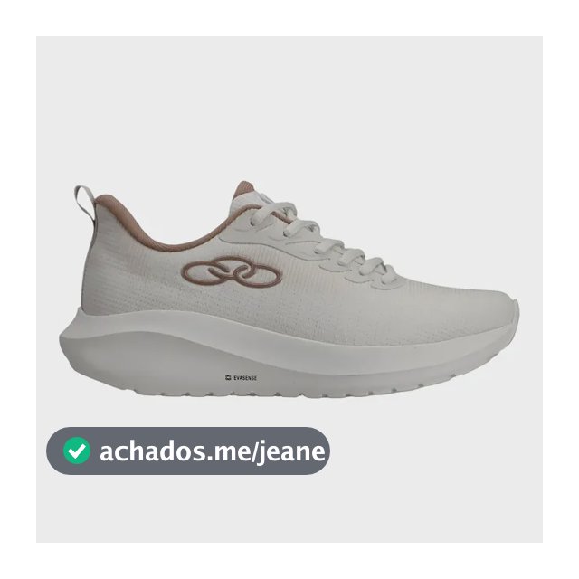 Tênis Esportivo Olympikus Acqua Feminino Bege Corrida Leve