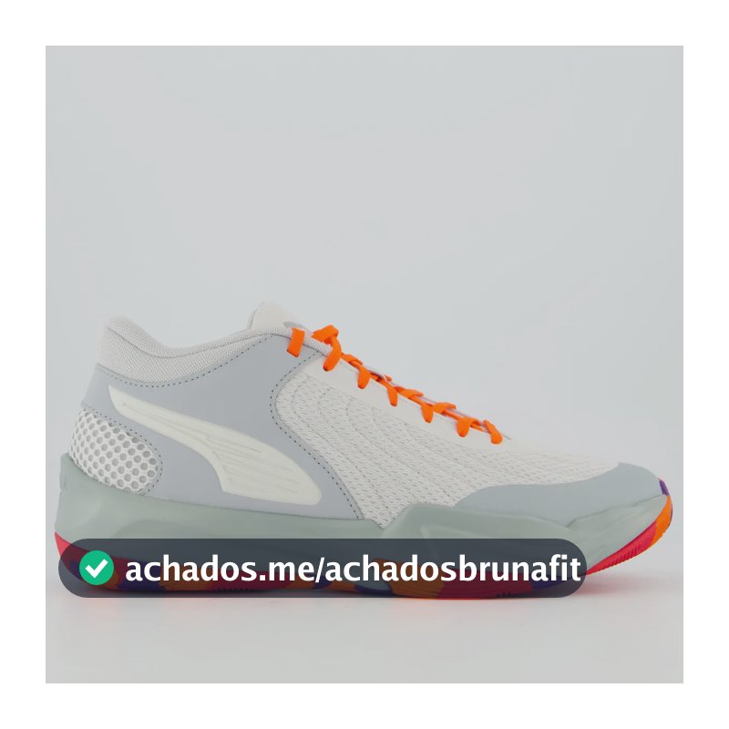Tênis Puma Court Pro 2 Marble Cinza E Laranja Cinza - 40 Br