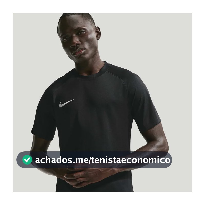 Camisa Dri-fit Nike Park Masculina Preto/branco P