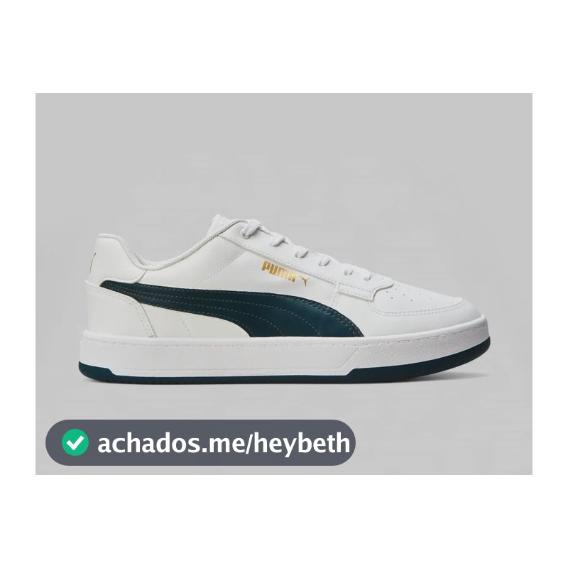Tênis Masculino Caven 2.0 Bdp Puma Branco E Azul Escuro Liso 41 Br