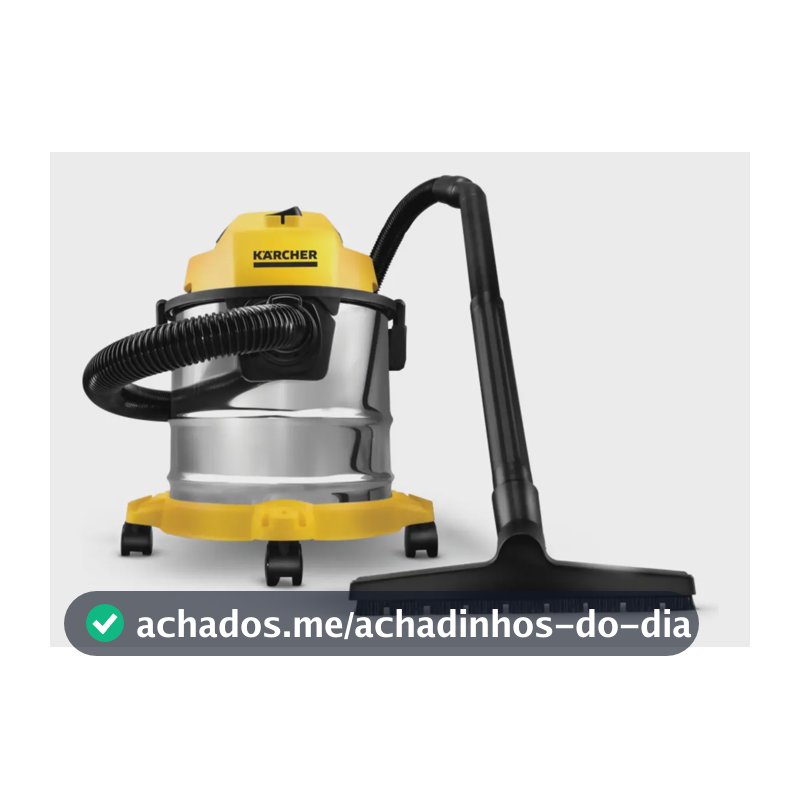 Aspirador de Pó e Água Kärcher WDL 1s 1700 W Tanque Inox 12 litros Com soprador