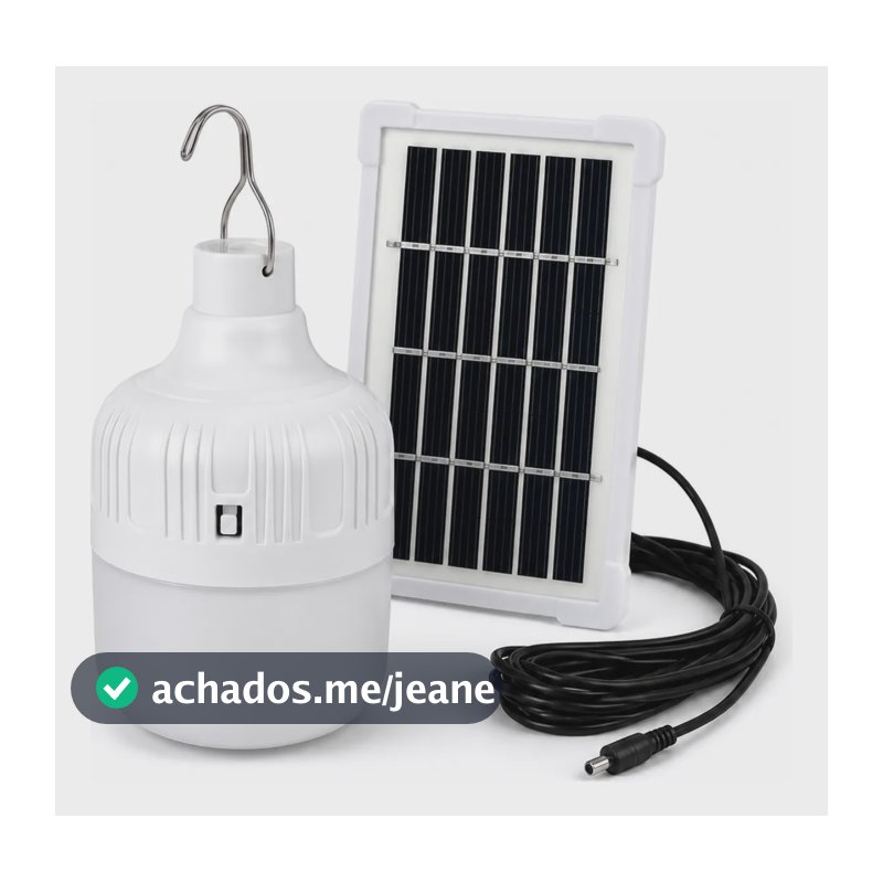 Luminárias Solar Led Recarregáveis Usb Com Gancho 1/ Kit 2 1 Unidade 127/220v