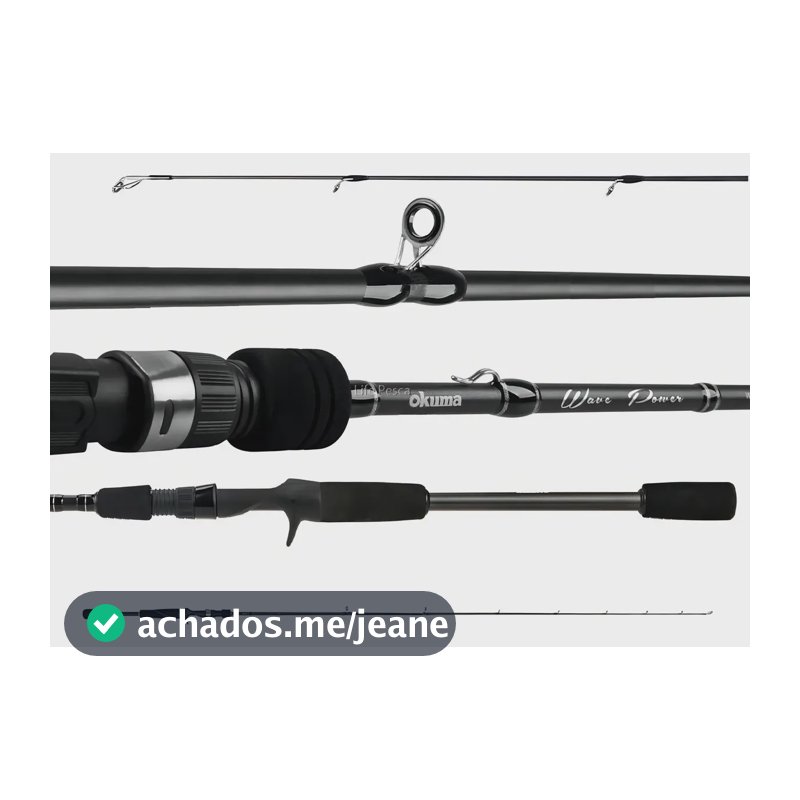 Vara Carretilha Okuma Wave Power WP-C Carbono 24T 1.74m 7-14lb