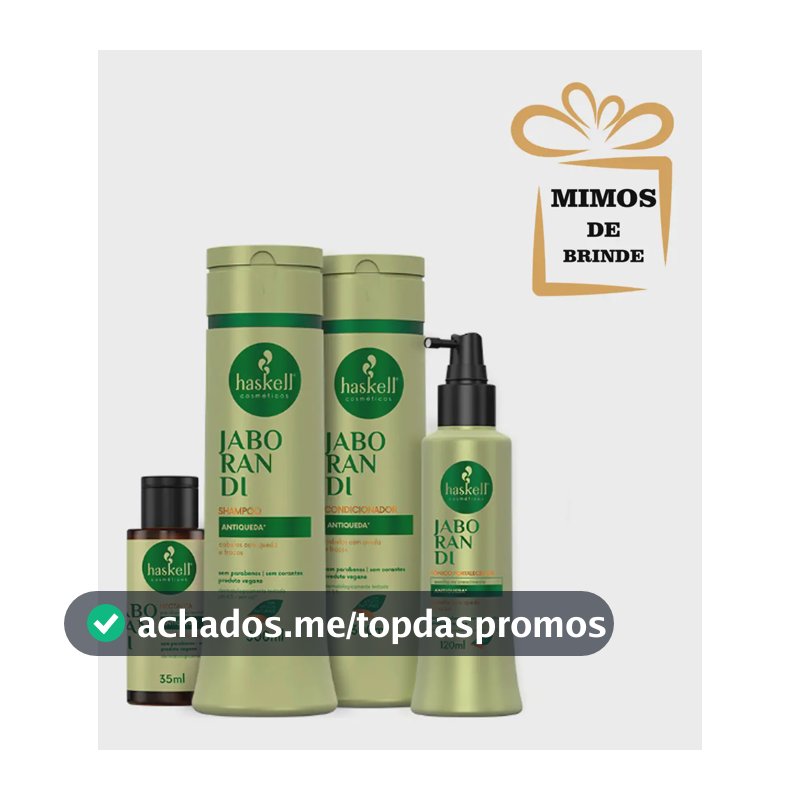 Kit Haskell Jaborandi 300ml Completo + Mimos
