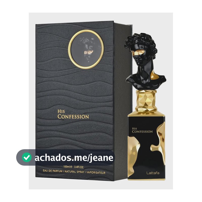 Perfume His Confession Lattafa Edp 100ml Masculino Árabe