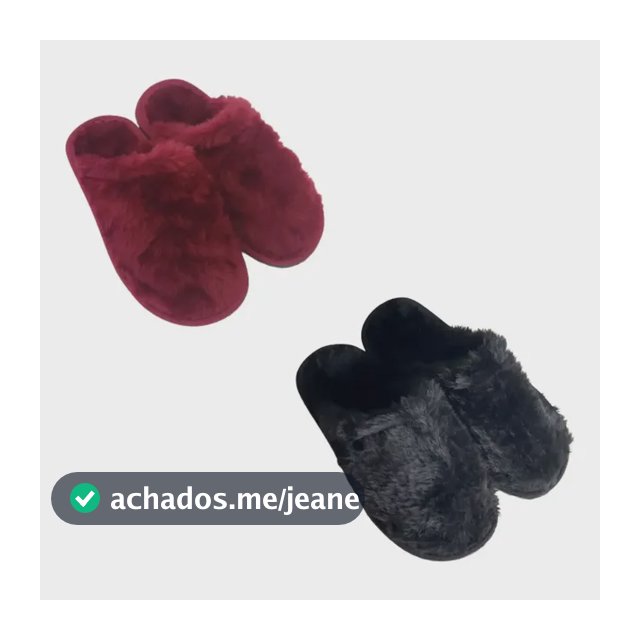 Kit 2 Pantufas Para Casal, Preto E Rosa
